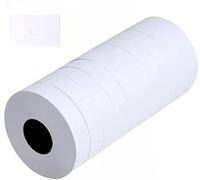 MX-6600 Price Gun Labels, 2 Line Pricemarker Labels Paper for Price and Date Guns, Suitable for MX-6600, MX-6602, G6000, YH-689, 5000pcs-10 Roll (Without Gun) (White)