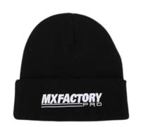 MX FACTORY PRO Beanie | Motocross | Official Merchandise | UK Stock | Black | One Size