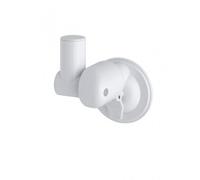 Mx Rck White Easy Lock Suction Robe Hook Or Soap Dish Holder 25mm - No Drilling