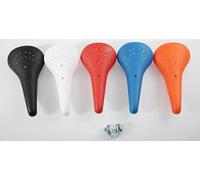 MX Saddle Bike BMX Old School Retro Kashimax Raleigh Burner 80s Style Seat (White)