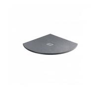 MX Shower Trays MX Minerals Quadrant Slate Effect Slim Shower Tray - Ash Grey - Different Sizes Available Shower Tray Size (mm): 900, Waste: 90mm