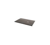 MX Shower Trays MX Minerals Rectangular Slate Effect Slim Shower Tray - Ash Grey - Different Sizes Available Shower Tray Size (mm): 1700 x 900, Waste: