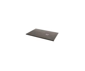 MX Shower Trays MX Minerals Rectangular Slate Effect Slim Shower Tray - Ash Grey - Different Sizes Available Shower Tray Size (mm): 1200 x 800, Waste: