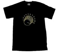 MX This One Goes to Eleven' Cool Gold 11 Knob Spinal Tap T-Shirt Black