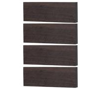 MX0126D Ebony DIY Knife Scales Musical Instrument Accessories 120 x 40 x 10 mm Pack of 4