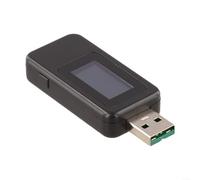 MX18L 10-in-1 USB TYPE-Cs Tester, Digital DC Voltmeter with 0.96 Inch IPS Screen for QC PD Fast Charge, Bidirectional Power Analysis Tool White(Black)