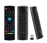 MX3 Air Mouse Mini Keyboard Wireless Remote, 2.4G Multifunctional Fly Mouse with Infrared Learning for Android Smart TV Box, 3-Gyro and 3-Gsensor, Projector HTPC Mini PC, PS3/4 Xbox 360 with USB
