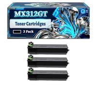 MX312GT Toner Cartridges Compatible for Sharp MX-M260 MX-M310 Printers, With Chip Large Capacity 35000 Pages (3 Pack Black)