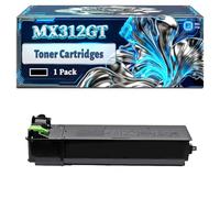 MX312GT Toner Cartridges Compatible for Sharp MX-M260 MX-M310 Printers, With Chip Large Capacity 35000 Pages (1 Pack Black)
