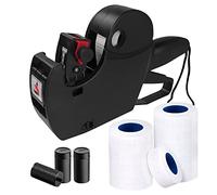 MX5500 Pricing Tag Gun with 5150 pcs Sticker Labels & Extra Inker, 8 Digits Tag Maker for Retail Shop, Grocery Store (Black)