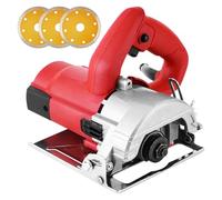 MXBAOHENG 2800W Dry Tile Saw Electric Tile Cutter with 3 Stone Blades for Ceramic Tiles Stone Wall Chaser (110mm Blade)