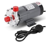 MXBAOHENG 32W Magnetic Drive Pump Max 32L/min Home Brewing Pump with Control Switch ＆ Stainless Steel Head Withstands Temperatures Up to 120°C for Beer Brewing