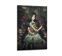 MXBFYEEB Alice Madness Returns Poster Poster Decorative Painting Canvas Wall Posters And Art Picture Print Modern Family Bedroom Decor Posters 20x30inch(50x75cm)