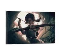 MXBFYEEB Lara Croft Tomb Raider Video Game Poster Poster Decorative Painting Canvas Wall Posters And Art Picture Print Modern Family Bedroom Decor Posters 20x30inch(50x75cm)