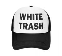 MXCBFIJG Custom White Trash Redneck Funny Ghetto +++ Trucker Hat for Men Women Adjustable Adult Baseball Cap Hip Hop Dad Hat