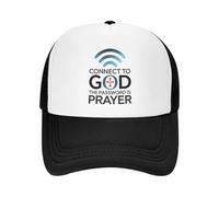 MXCBFIJG Personalized Connect to God The Password is Prayer Jesus +++ Faith Baseball Cap Adjustable Trucker Hat Autumn Dad Hat