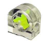 mXCDtRptJ 2 Way G1/4 Thread PC Flow Meter Flow Meter For PC Water Cooling Office Measuring Tools High Precision Acrylic Indicator(Green-Semicircle)
