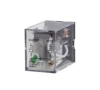 mXCDtRptJ Relay HH52P MY2NJ Coil General DPDT Micro Mini Electromagnetic Mini Contactor Switch with Socket Base LED 8Pin 5A Rele12V24V220V(AC,380V-With Base)