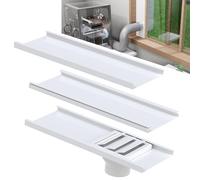 Mxclimate Window Vent Kit Fit with 3”/4” Ducting Hose for Sliding Windows,Adjustable Window Seal Kit for Duct Fans,3D Printer Enclosure,Dryer,Grow Tent