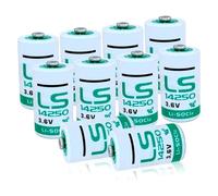 MXCSELLERS 10-Pack LS14250 Lithium 3.6v Batteries for Saft LS14250 1/2AA Battery for XL-050F, LS 14250 Battery for Saft 14250