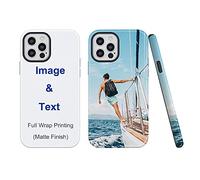 MXCUSTOM Personalised Phone Case for Apple iPhone 12 Pro Max, Full Wrap Printing 2 in 1 Impact Case Matte Finish, Customised with Photo Image Text Design Make Your Own Phone Cover (FWI-MT-P1)