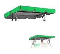 MXCZFC Swing Chair Canopy Replacement, Garden Swing Canopy Replacement,Waterproof Windproof Anti-UV Garden Swing Seat Canopy Cover Heavy Duty Rip Proof Hammock Cover Top,Green,142x120x18cm