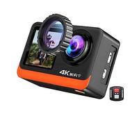 MXDIGIT Action camera 4K 60FPS 16MP High Definition 2.0 Dual Screen WiFi 30M Waterproof Remote Control Helmet Accessories Kit