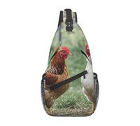 MXDLKSWPOH Cross Chest Bag Crossbody Sling Bag BackYard Chickens Sling Backpack Casual Daypack Travel Backpack