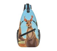 MXDLKSWPOH Cross Chest Bag Crossbody Sling Bag Funny for Kangaroo Zoo Sling Backpack Casual Daypack Travel Backpack