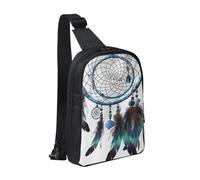 MXDLKSWPOH Cross Chest Bag Crossbody Sling Bag Native American Dream Catcher Sling Backpack Casual Daypack Travel Backpack