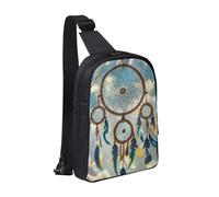 MXDLKSWPOH Cross Chest Bag Crossbody Sling Bag Native American Dream Catcher Sling Backpack Casual Daypack Travel Backpack