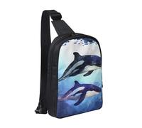 MXDLKSWPOH Cross Chest Bag Crossbody Sling Bag Orca Killer Whale Sling Backpack Casual Daypack Travel Backpack