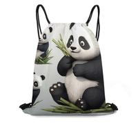 MXDLKSWPOH Drawstring Backpack Sports Gym Bags Draw String Bag Cute Panda Drawstring Bags for Women Men Sackpack