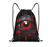 MXDLKSWPOH Drawstring Backpack Sports Gym Bags Draw String Bag Eye of Hell Drawstring Bags for Women Men Sackpack