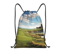 MXDLKSWPOH Drawstring Backpack Sports Gym Bags Draw String Bag Golf Course Drawstring Bags for Women Men Sackpack
