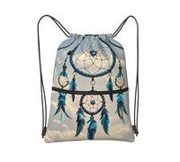 MXDLKSWPOH Drawstring Backpack Sports Gym Bags Draw String Bag Native Dream Catcher Drawstring Bags for Women Men Sackpack