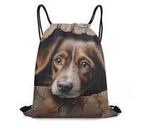 MXDLKSWPOH Drawstring Backpack Sports Gym Bags Draw String Bag Poor Puppy Drawstring Bags for Women Men Sackpack