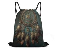 MXDLKSWPOH Drawstring Backpack Sports Gym Bags Draw String Bag Stylish Dream Catcher Drawstring Bags for Women Men Sackpack