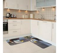 MXDLKSWPOH Kitchen Mats 2PCS Non-Slip Kitchen Mats for Floor American Bald Eagle Kitchen Rugs Anti-Fatigue Standing Desk Mats Waterproof Cushioned Rug for Sink Laundry Office 17"x29.5"+17"x47.2"