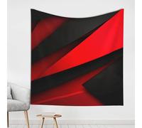 MXDLKSWPOH Tapestry 150x150 cm Art Wall Hanging for Living Room Modern Soft Aesthetic Tapestries Poster Red Black Tapestry Home Decoration Large Wall Tapestries for Bedroom Dorm Decor