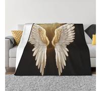 MXDLKSWPOH Throw Blanket for Couch Ultra-Soft Micro Fleece Blankets Angel Wing Blanket Warm Cozy Thick Throws Lightweight Flannel Fuzzy Blankets for Bed Living Room Sofa Home Decor All Season 40"x30"