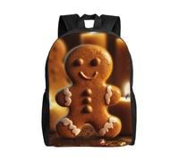 MXDLKSWPOH Travel Backpack for Women Men Carry On Backpack Christmas Gingerbread Man Laptop Bag Lightweight Casual Daypack