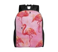 MXDLKSWPOH Travel Backpack for Women Men Carry On Backpack flamingo watercolor Laptop Bag Lightweight Casual Daypack
