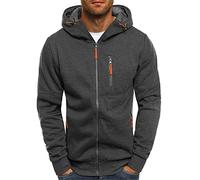 MXETWJEL Men's Sherpa-Lined Pullover Hoodie - Zip Up for Ladies, Hi Vis
