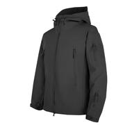 MXETWJEL Mens Softshell Waterproof Jacket Full Zip Tactical Jackets Outdoor Hooded Windbreak Coat Elasticated Plain Military Work Hoody Tops Autumn Warm Hiking Outerwear for Fishing Hunting Climbing