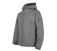 MXETWJEL Mens Softshell Waterproof Jacket Full Zip Tactical Jackets Outdoor Hooded Windbreak Coat Elasticated Plain Military Work Hoody Tops Autumn Warm Hiking Outerwear for Fishing Hunting Climbing