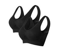 MXETWJEL Multipack Sports Bra for Women Plus Size Bralette for Woman Thin Full Coverage Firm Hold Sleep Bra Multicolor New Wireless Wrap Chest Crop Top Vest Comfort Stretch Bras for Everyday Wear