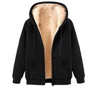 MXETWJEL Puffer Jackets Mens Hoodie Reversible Fleece Jacket Mens Full Zip up Warm Fleece Jacket Outdoor Thermal Hiking Walking Work Fleece for Men and Teens Size M-3xl