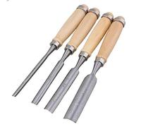 Mxfans Semicircle Wood Chisel Woodworking Carving Chisel Inner Edge Woodworking Gouge for Carpenter Wood Carving Hand Chisel Tool Pack of 4