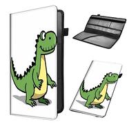 Mxfdegf Car Registration and Insurance Holder, Leather Car Glove Box Organizer, Cool Car Accessories for ID, Driver's License Cards & Essential Document,business cards,Men&Women,Cute Dinosaur Dino
